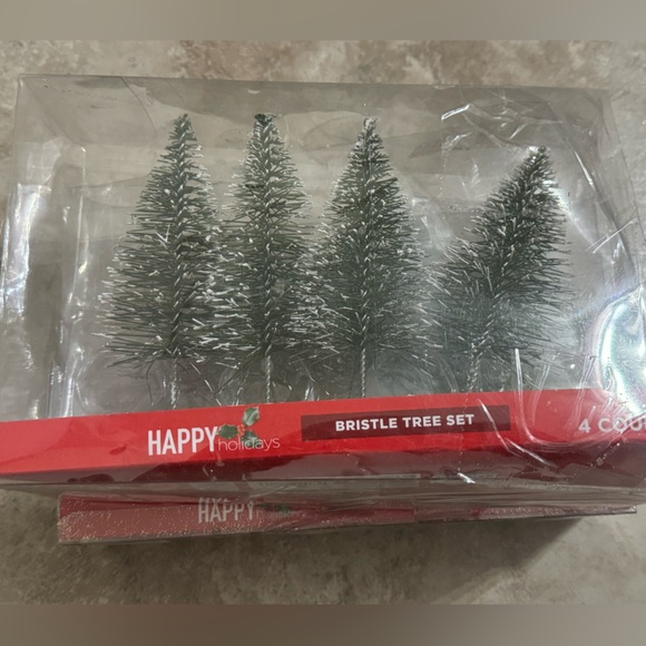 Christmas Decor, Bundle Deal - Two Bristle Tree Sets - Picture 1 of 2